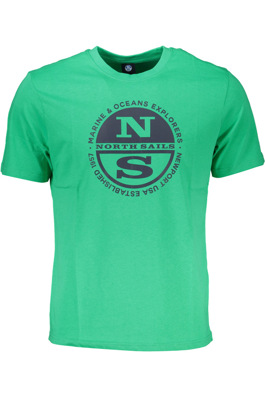 NORTH SAILS GREEN MEN&#39;S SHORT SLEEVED T-SHIRT