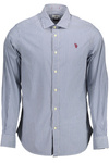 US POLO SHIRT LONG SLEEVE MAN BLUE