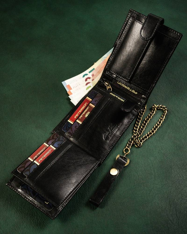 Men's genuine leather wallet Peterson PTN 304ZŁ 2-1-1