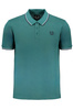 GIAN MARCO VENTURI GREEN MEN&#39;S SHORT SLEEVED POLO SHIRT