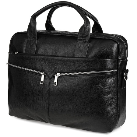 Beltimore men's leather bag Large black laptop J14