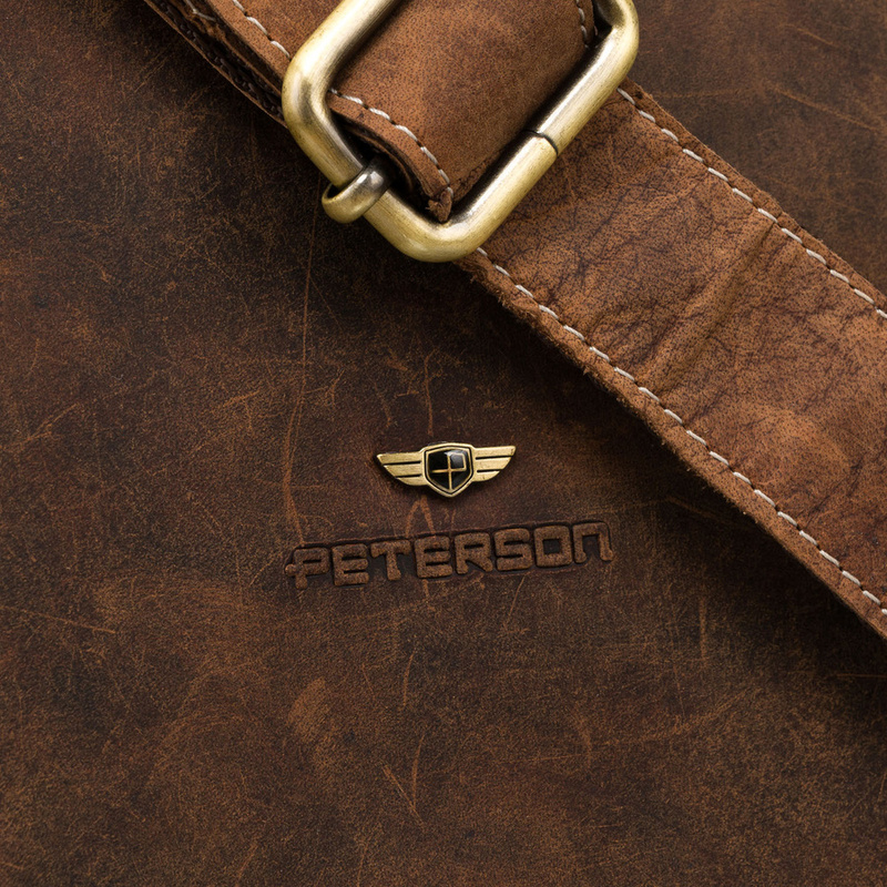 Leather bag PETERSON PTN 250586-NSH