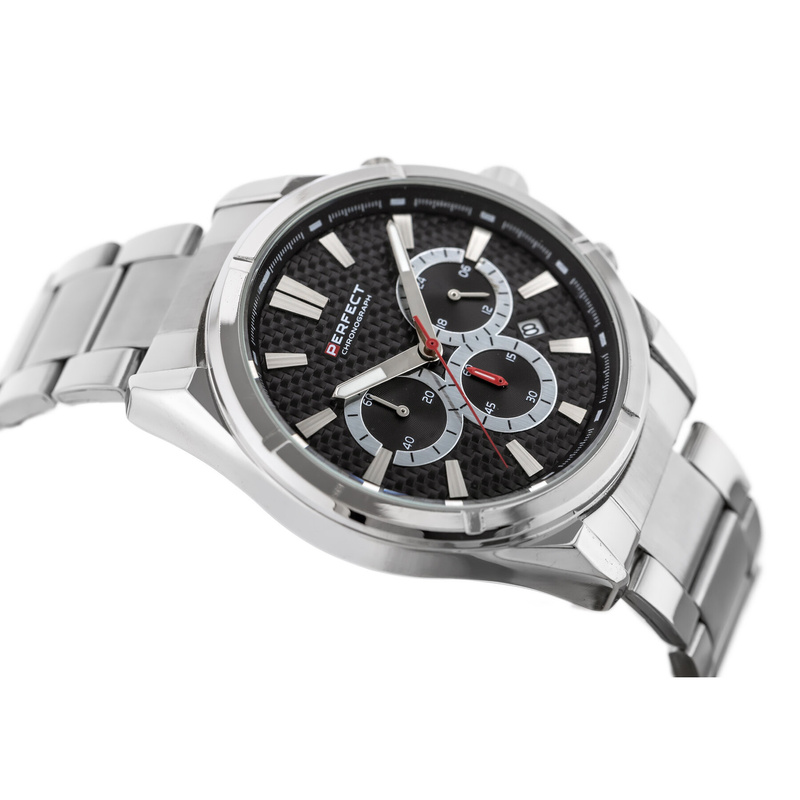 Men's watch with date and chronograph PERFECT