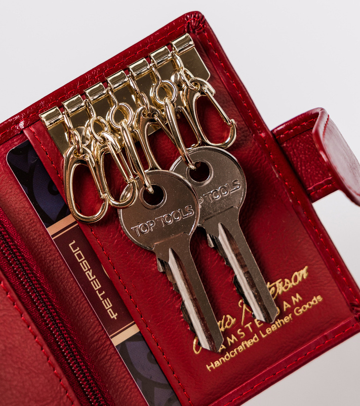 Leather key case PETERSON PTN PL-7772