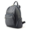 Leather urban women's backpack, spacious and stylish