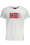 NORWAY 1963 WHITE MEN&#39;S SHORT SLEEVED T-SHIRT