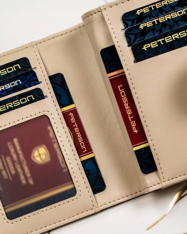 A stylish women's wallet made of eco-leather Peterson RFID