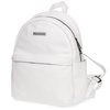 White small leather women's backpack elegant backpack A5 Beltimore P15