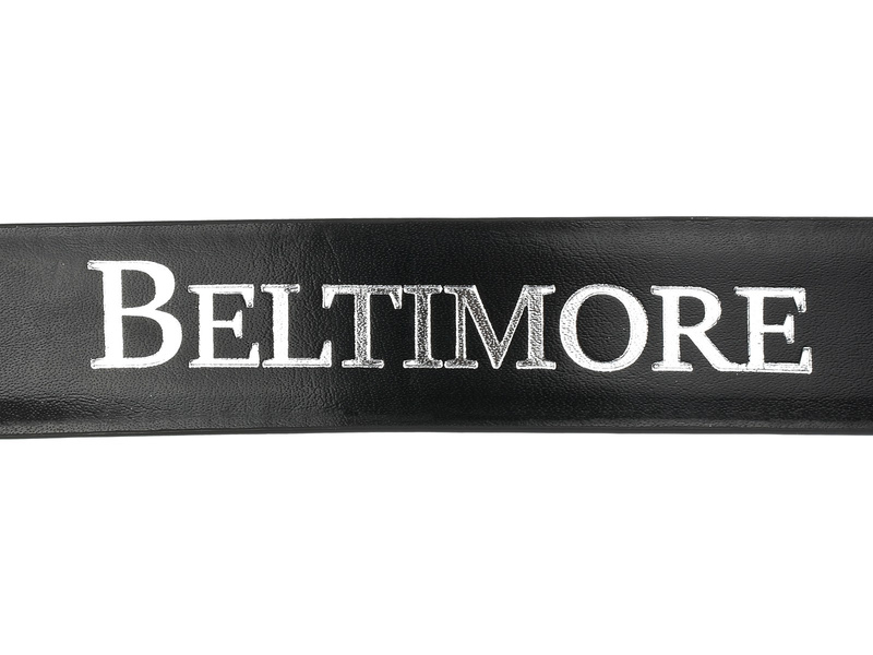 Beltimore A57 men's wide leather trouser belt : Colors - black, Strap size - r.115-130 cm