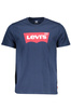 LEVI&#39;S BLAUES KURZARM-T-SHIRT FÜR HERREN