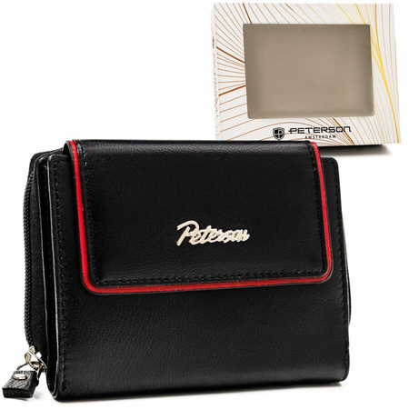 Leather wallet RFID PETERSON PTN KA-26