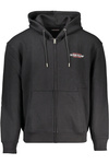 GUESS JEANS MEN&#39;S ZIP-UP SWEATSHIRT BLACK