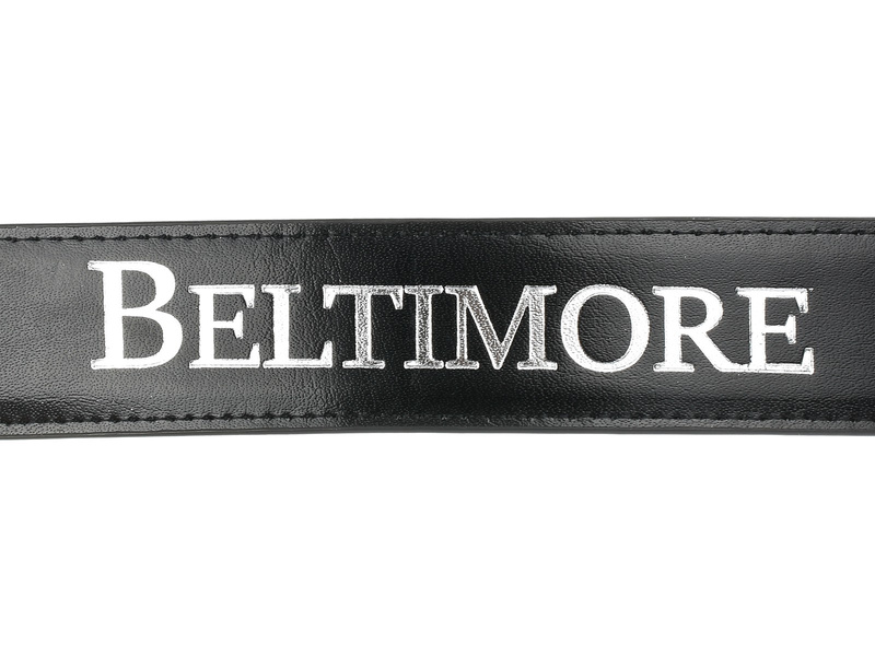 BELTIMORE premium natural grain leather belt A36 : Colors - black, Strap size - r.110-125 cm