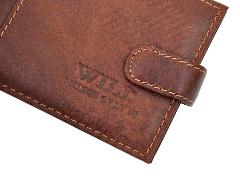 Men's genuine leather business card holder Wild Things Only 5514