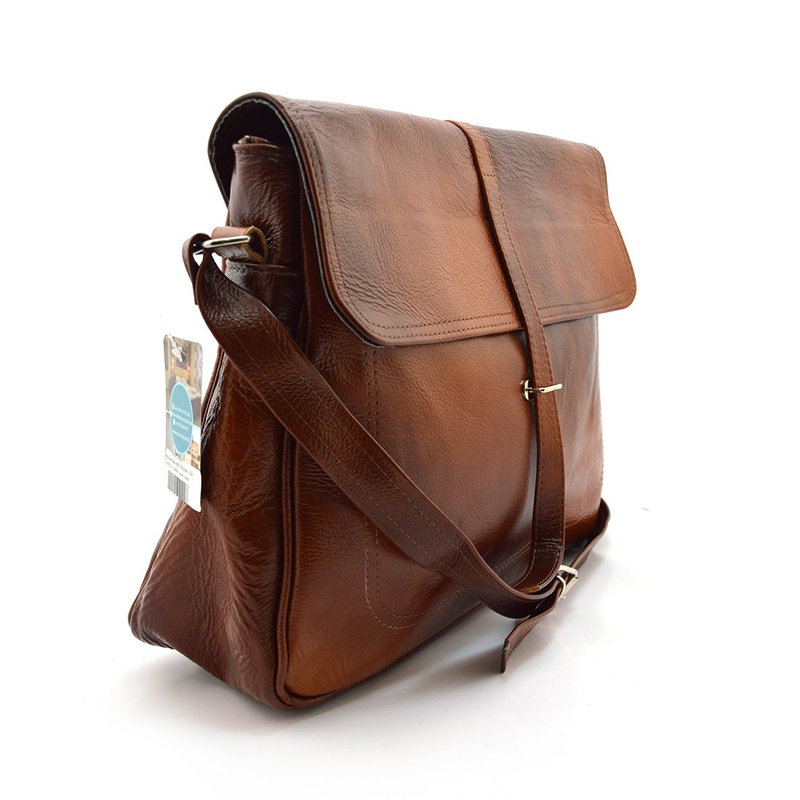 Women's leather messenger bag classic crossbody