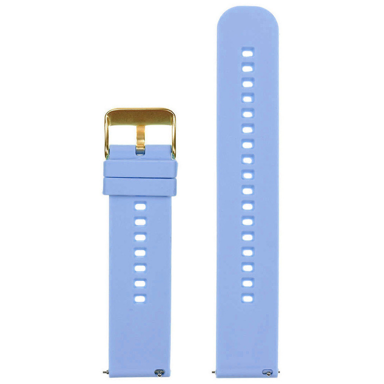 U27 rubber watch strap - light purple/gold - 22mm