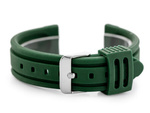 U09 rubber watch strap - green - 22mm