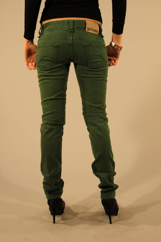 JOHN GALLIANO JEANS DENIM WOMAN GREEN