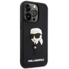 Karl Lagerfeld KLHCP14X3DRKINK iPhone 14 Pro Max 6.7" czarny/black hardcase Rubber Ikonik 3D