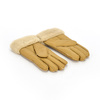 Five-finger leather insulated gloves