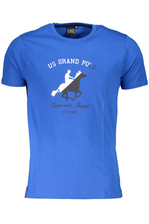 US GRAND POLO T-SHIRT KURZARM HERREN BLAU