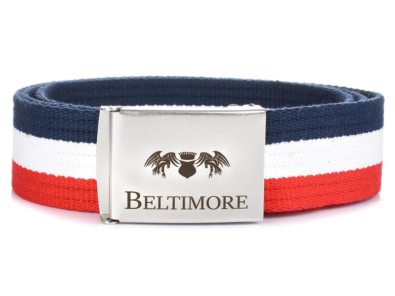 Beltimore men's long 3-color parchment belt box W30