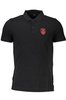 CAVALLI CLASS POLO SHORT SLEEVE MAN BLACK