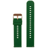 U27 rubber watch strap - dark green/rosegold - 20mm