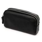 Three-compartment Women's Leather Cosmetic Bag Eslee