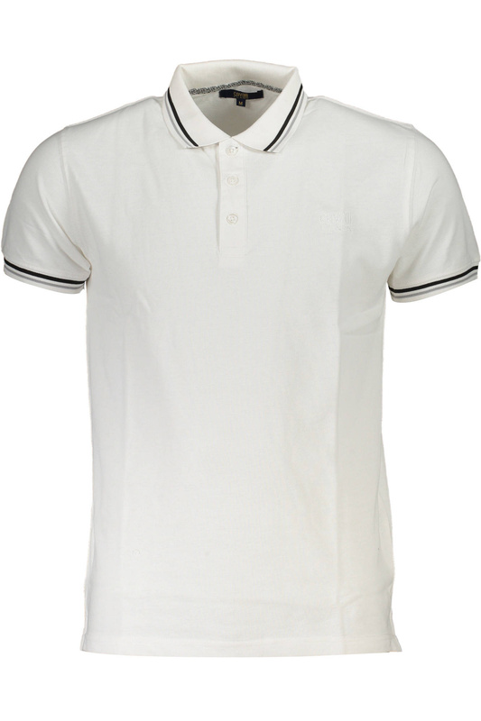 CAVALLI CLASS POLO SHORT SLEEVE MAN WHITE