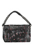 Women's designer messenger bag with flowers DESIGUAL