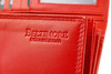 Women's leather wallet large horizontal with earworm RFiD red BELTIMORE 038