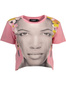 DESIGUAL WOMEN&#39;S SHORT SLEEVE T-SHIRT PINK