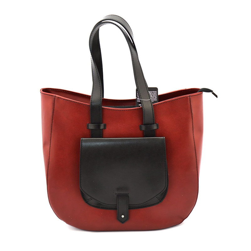 Leather shoulder bag large women's shopperbag