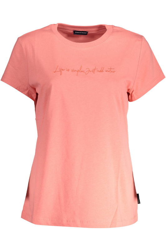 KURZHÜLSEN-T-SHIRT DER NORTH-SEGEL-ROSA-FRAUEN