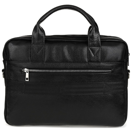 Beltimore men's leather bag Large black laptop J14