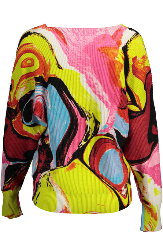 PULLOR DE FEMEIE ROZ DESIGUAL