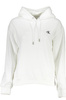 CALVIN KLEIN WOMEN&#39;S ZIPLESS SWEATSHIRT WHITE