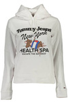 TOMMY HILFIGER WOMEN&#39;S WHITE SWEATSHIRT WITHOUT ZIP