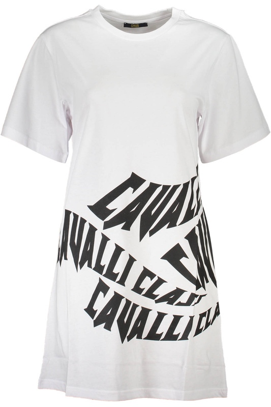 CAVALLI CLASS WOMEN&#39;S SHORT DRESS WHITE