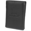 Leather wallet black vertical vintage large RFiD Beltimore I43