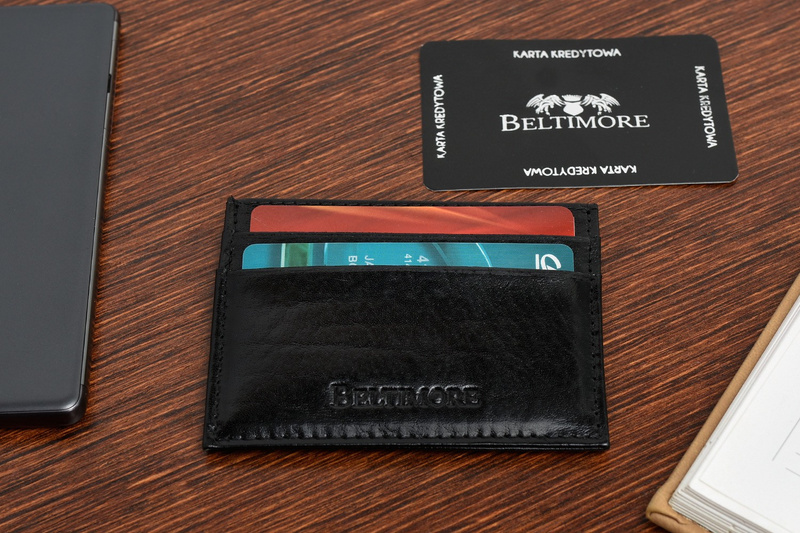 Beltimore G93 black leather slim card document case