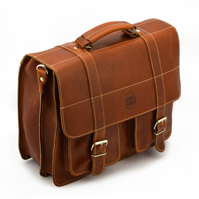 Classic briefcase, leather document bag