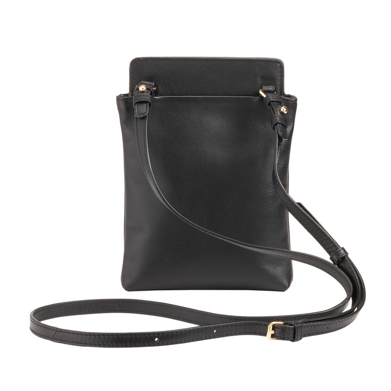 A capacious and feminine leather messenger bag DuDu