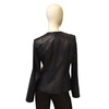 Stylish fashionable Bukowski leather jacket with pleats