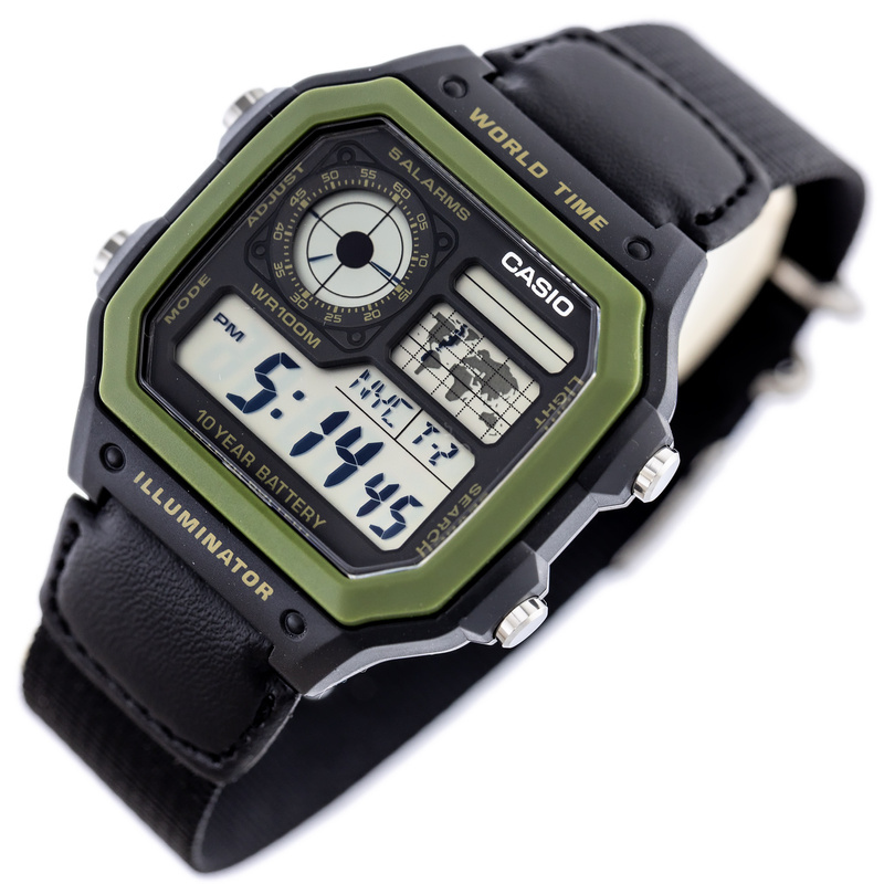 CASIO Sports Men's WATCH AE-1200WHB-1B + BOX (zd146d)