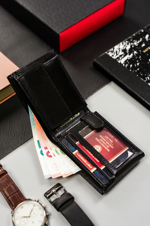 Leather wallet RFID PETERSON PTN 366.01