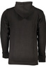 CAVALLI CLASS MEN&#39;S BLACK ZIP-OUT SWEATSHIRT