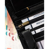 Leather men's zip-up wallet with RFID by Rovicky