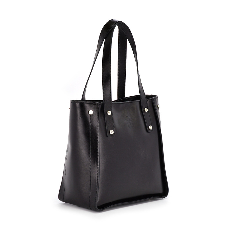 Large shoulder bag women's leather shopperbag